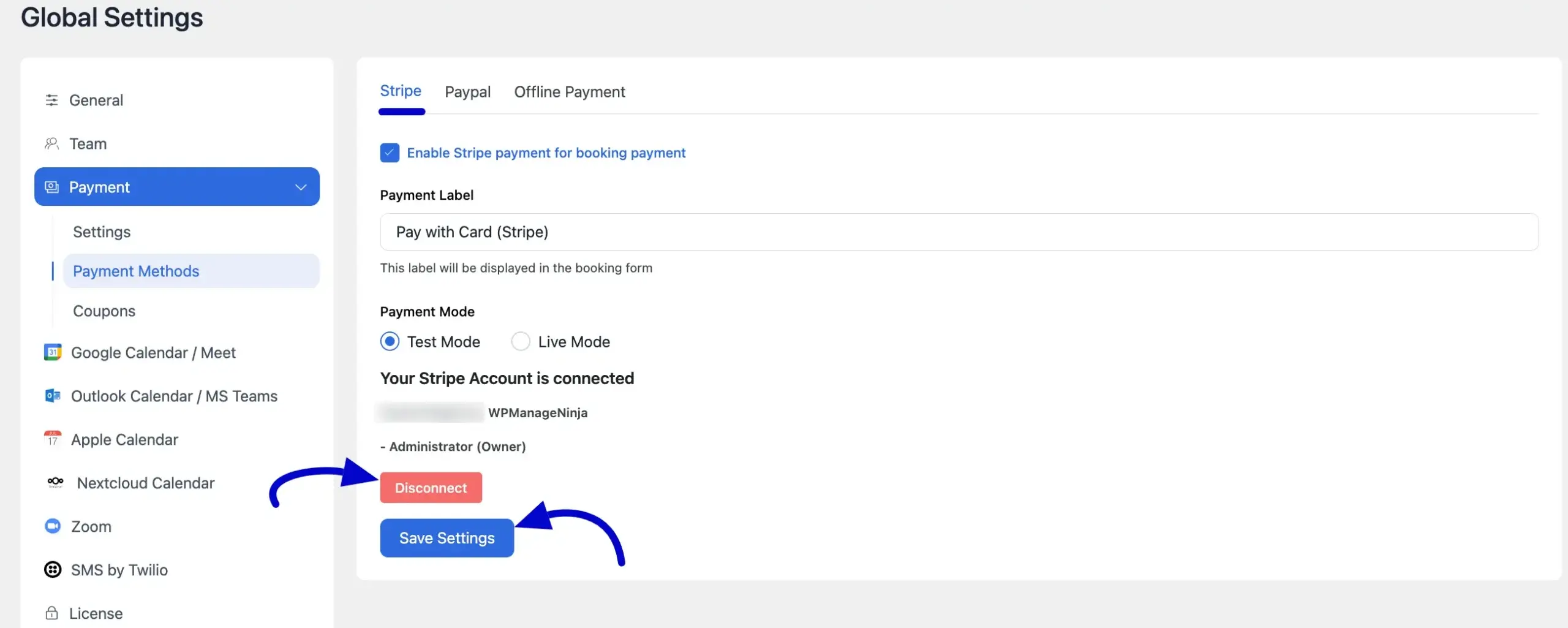 Stripe 連線完成